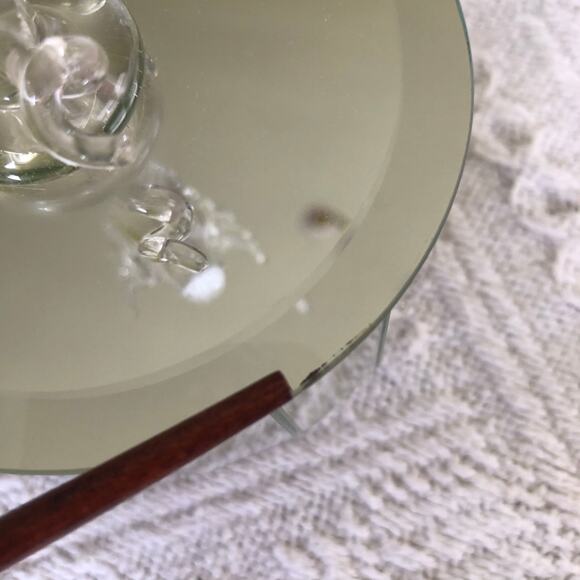 Vintage Hummingbird Mirrored Glass Music Box Taiwan Wind Up Rotating Collectible - Picture 8 of 9